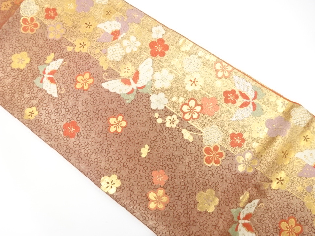 JAPANESE FUKURO OBI / WOVEN WEEPING FLOWER